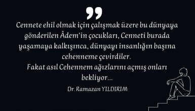 Ölüm bize ne uzak bize ne yakın ölüm